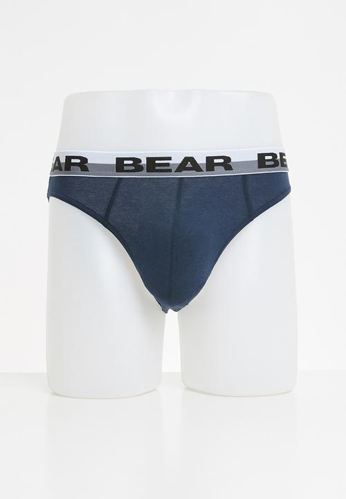 Bear - Plain briefs 3 packs - multi