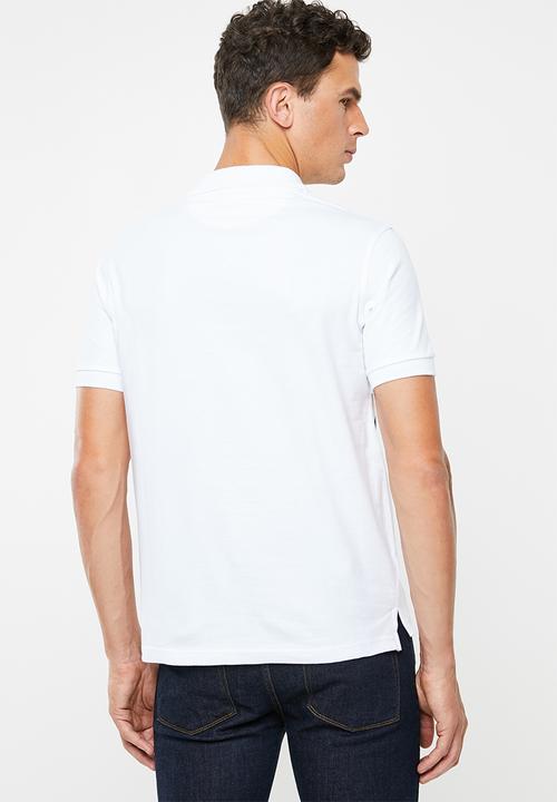 Pringle of Scotland - St bernard styled golfer - white & navy 