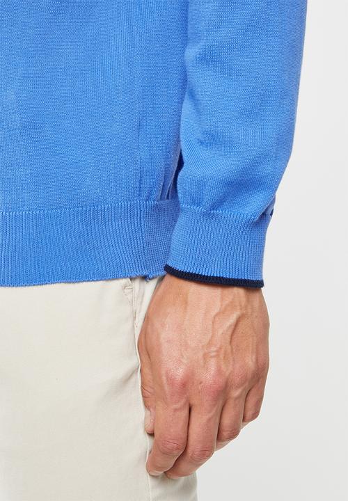 Pringle of Scotland - Regis crew neck knit - blue
