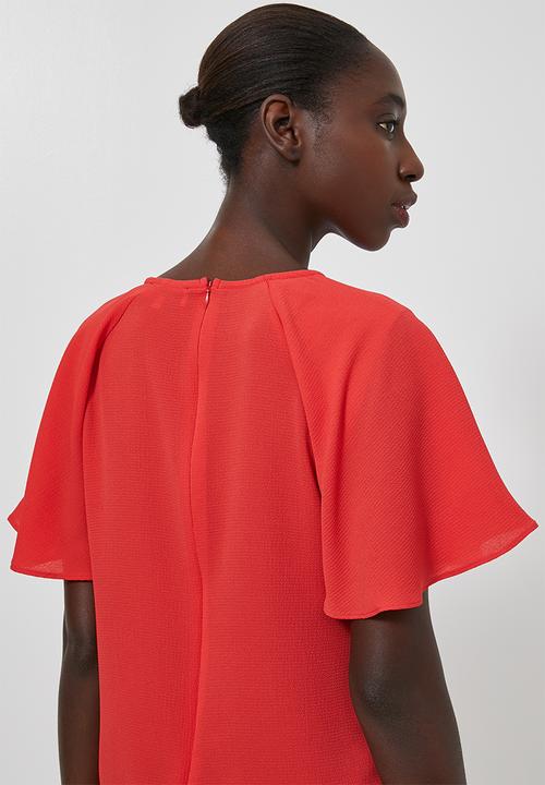 Superbalist - Frill sleeve tunic - red