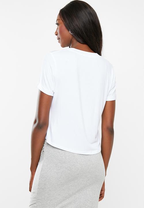 Cotton On - Maternity high low short sleeve top - white