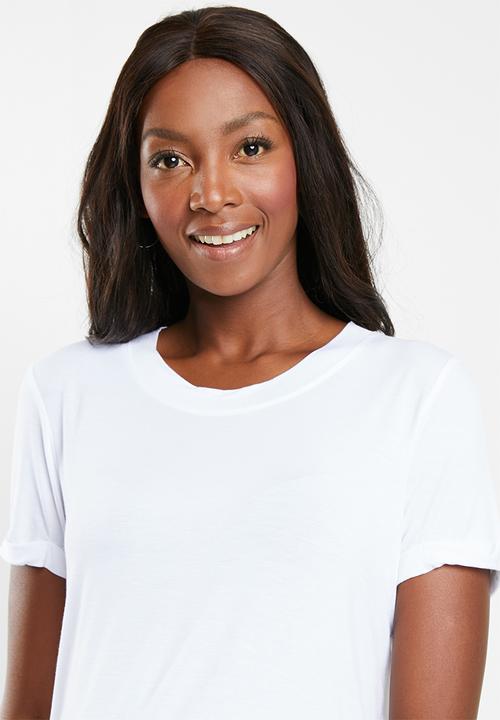 Cotton On - Maternity high low short sleeve top - white