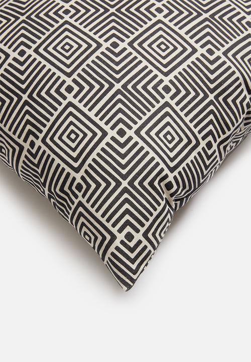 Hertex Haus - Geomaze cushion cover - coal