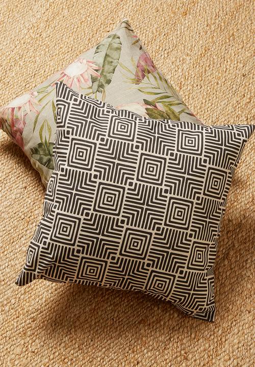 Hertex Haus - Geomaze cushion cover - coal
