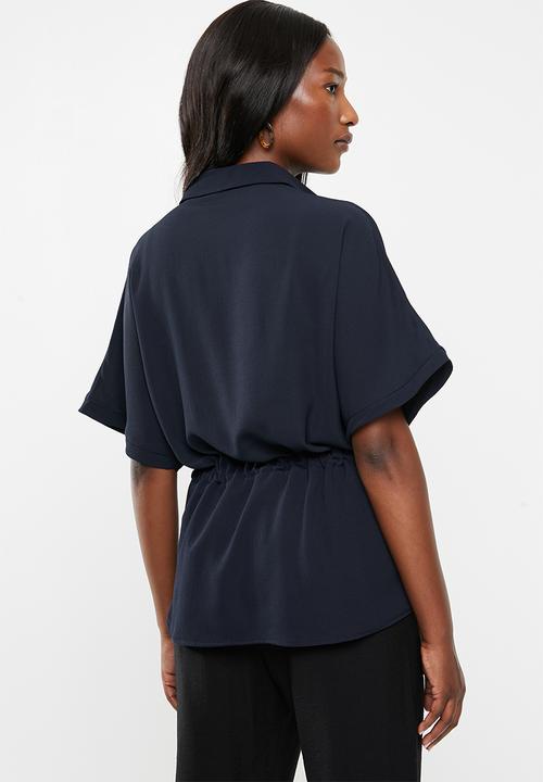 edit - Grown on sleeve utility shirt - navy
