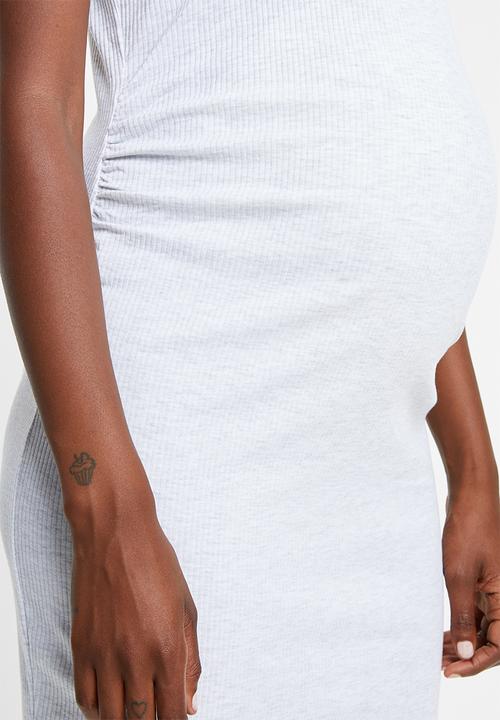 Cotton On - Maternity high neck midi dress - grey