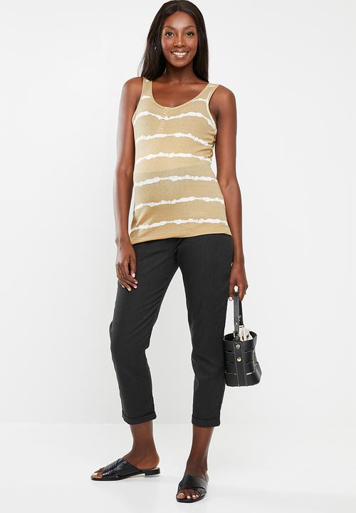 Cotton On - Maternity henley sleeveless tank top - tan