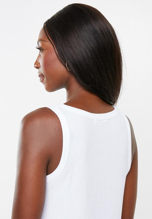 Cotton On - Maternity everyday girlfriend tank top - white
