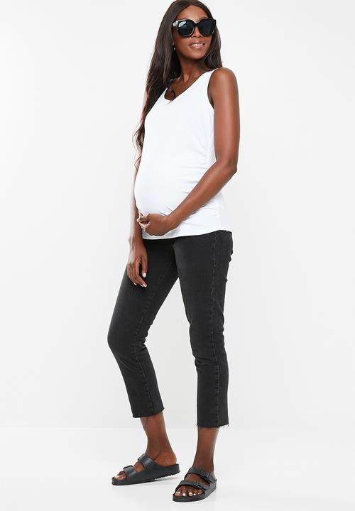 Cotton On - Maternity everyday gathered side tank top - white