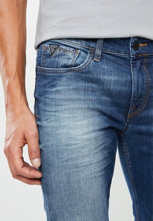 GUESS - Ross slim fit straight leg jeans - blue