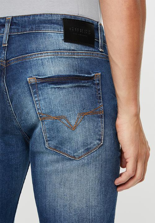 GUESS - Ross slim fit straight leg jeans - blue