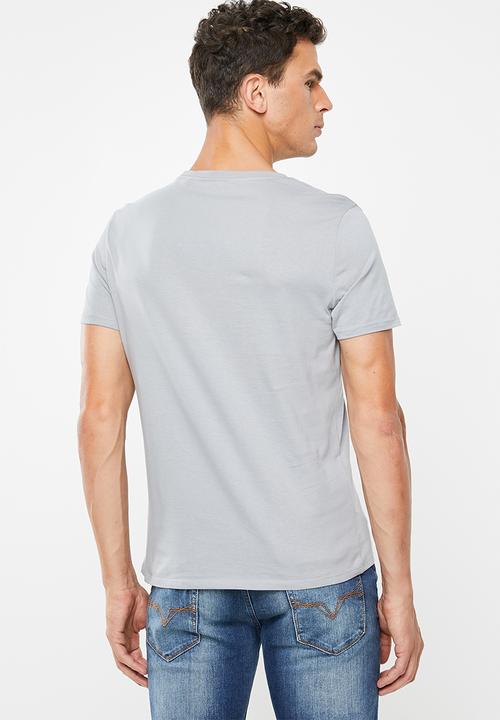 GUESS - Punk rock logo crew neck tee - grey