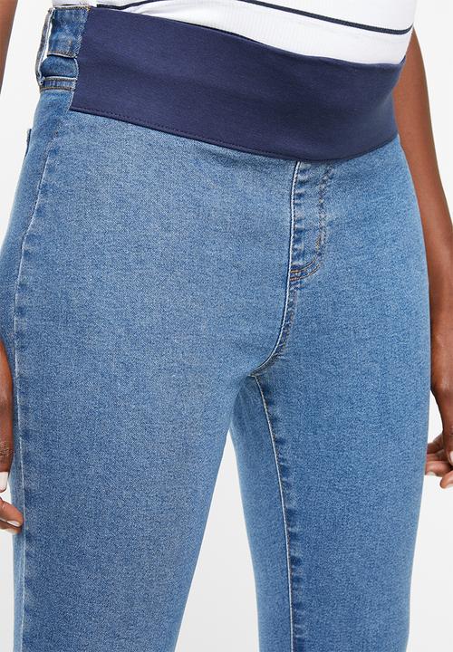 Cotton On - Maternity grazer skinny jeans - blue