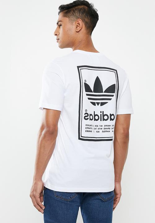 adidas Originals - Japanese vintage tee - white & black