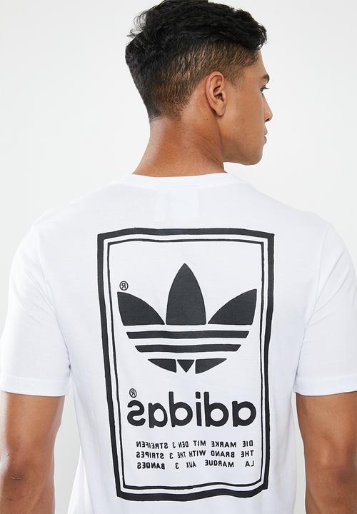 adidas Originals - Japanese vintage tee - white & black