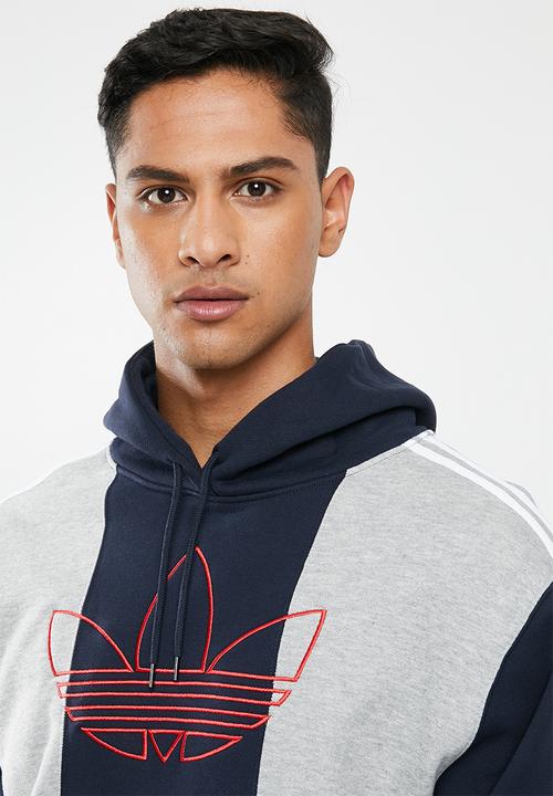 adidas Originals - Off court trefoil track top - medium grey heather & legend ink