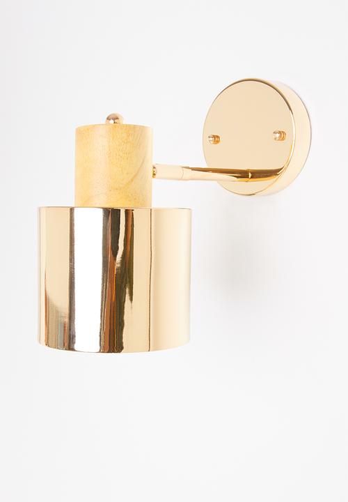 Sixth Floor - Etsy wall light - gold 