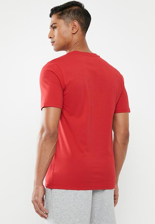 New Balance  - Essentials stacked logo tee - red