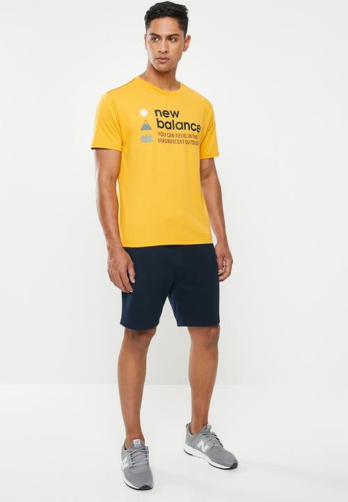 New Balance  - Nb athletics trail tee - yellow