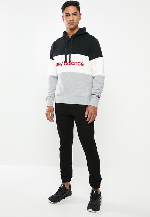 New Balance  - Stadium hoodie - black & white