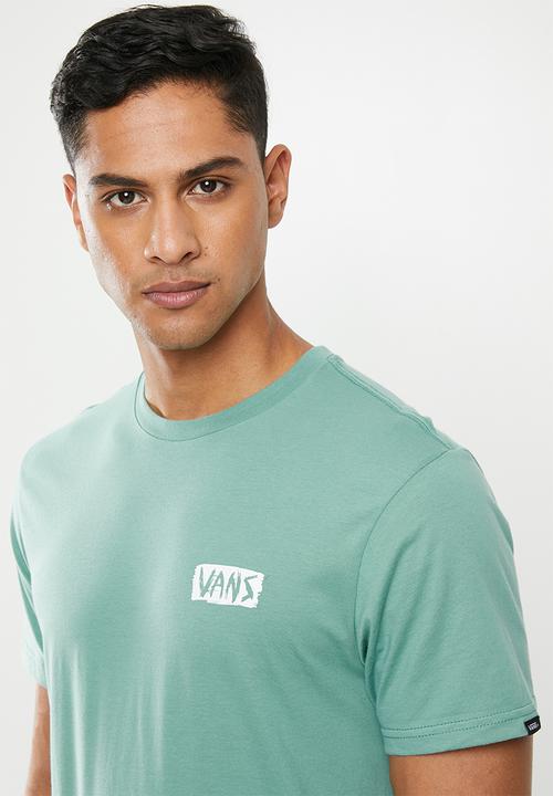 Vans - Scratched vans short sleeve tee - blue/green