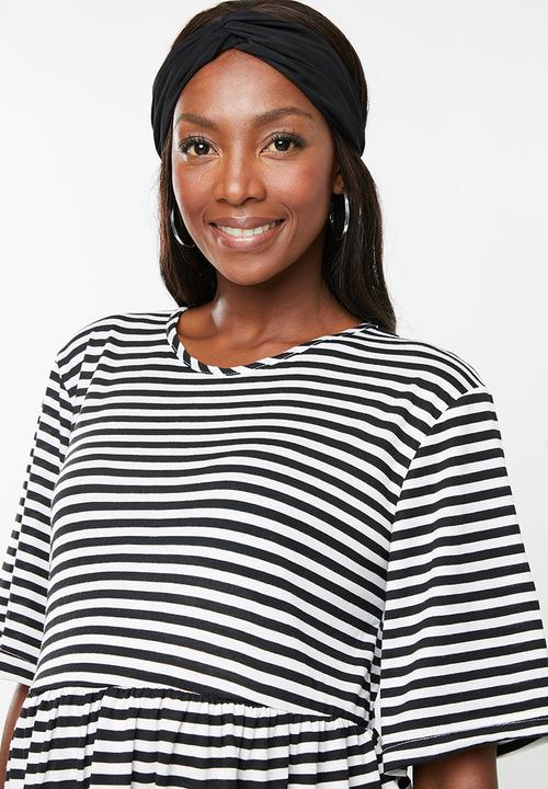 Superbalist - Maternity Babydoll top - stripe (black/white)