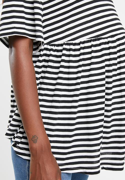 Superbalist - Maternity Babydoll top - stripe (black/white)