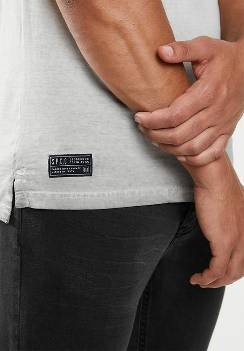 S.P.C.C - Reverse dirty dye logo tee - grey