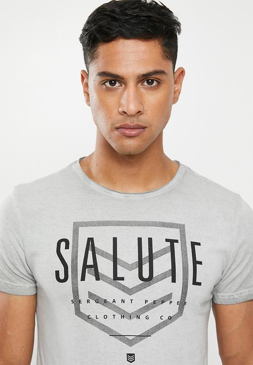 S.P.C.C - Reverse dirty dye logo tee - grey