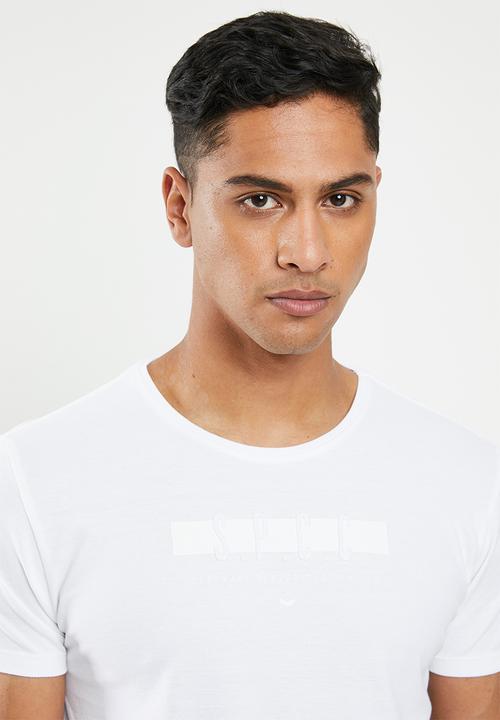 S.P.C.C - Pique applique logo tee - white