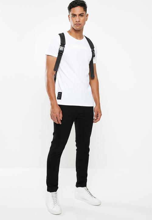 S.P.C.C - Pique applique logo tee - white