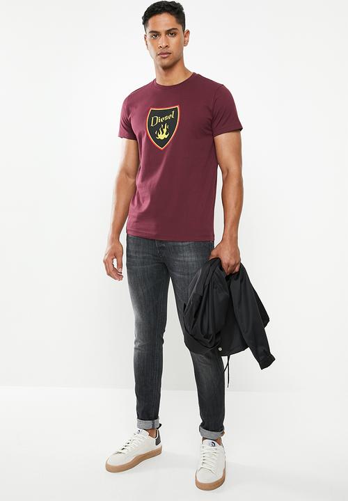 Diesel  - T-diego-b2 maglietta - maroon