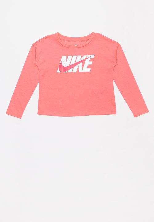 girls pink nike shirt