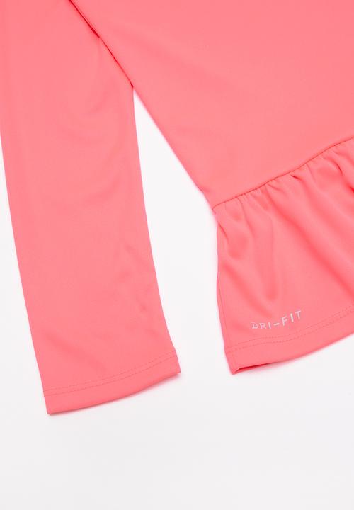 Nike - Nike girls peplum tunic & legging set - pink & black 