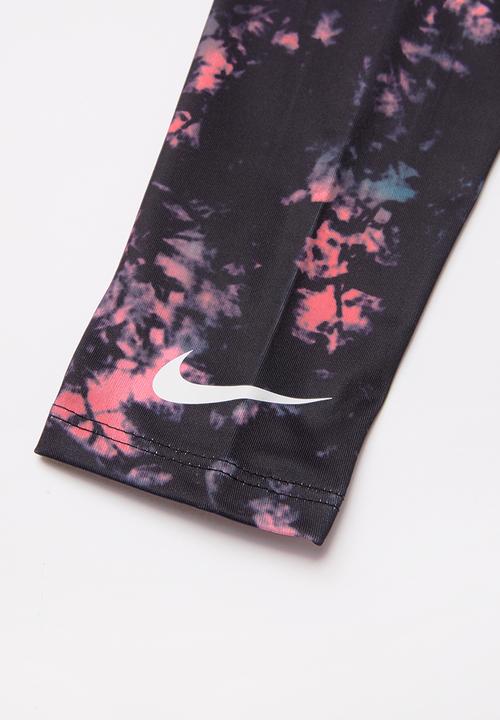 Nike - Nike girls peplum tunic & legging set - pink & black 