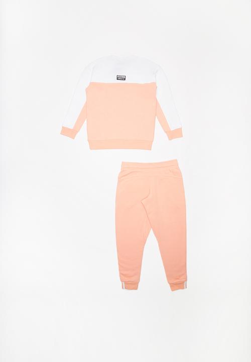 adidas Originals - Crew set - glow pink/white