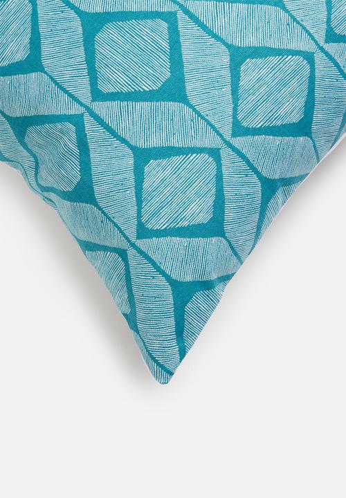 Grey Gardens - Nandi cushion cover - aqua