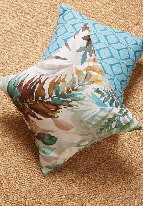 Grey Gardens - Burnt leaves cushion cover - multi