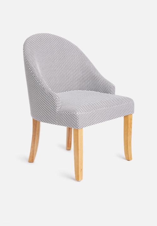 SF Collection - Kirk lounge chair - white & black