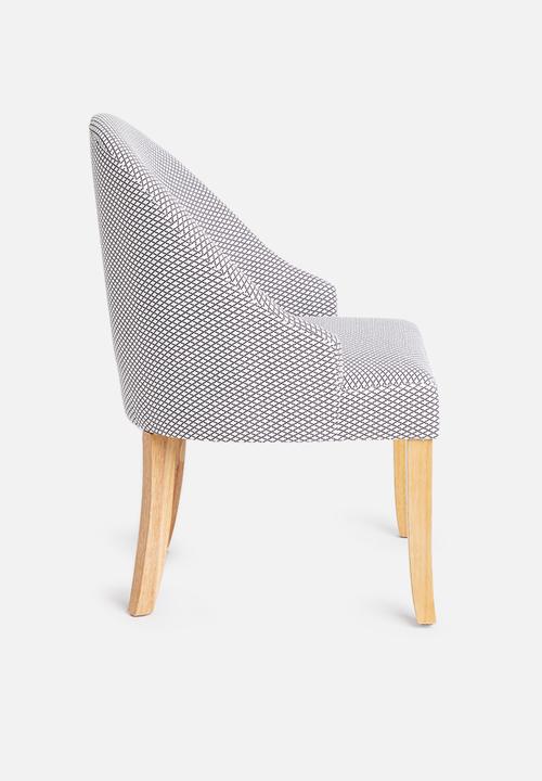 SF Collection - Kirk lounge chair - white & black