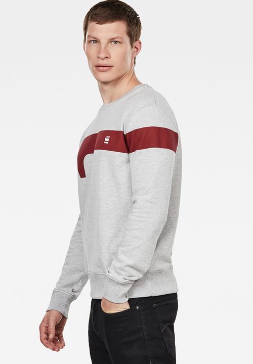 G-STAR - Graphic 13 r sw long sleeve sweats  - grey