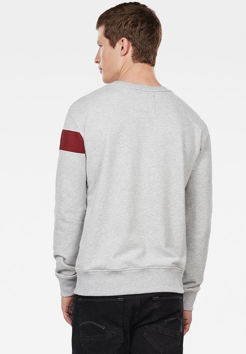 G-STAR - Graphic 13 r sw long sleeve sweats  - grey