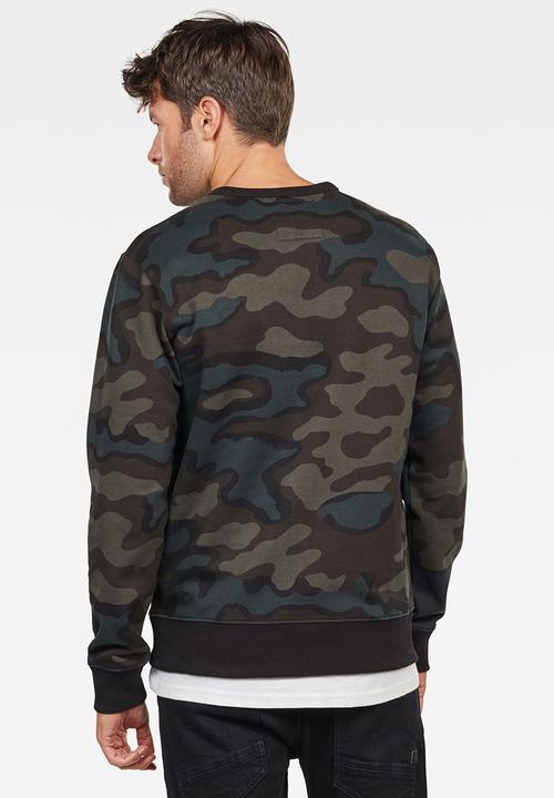 G-STAR - Graphic crew long sleeve sweats  - multi 