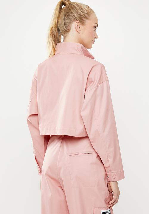 adidas Originals - Cropped tracktop - pink
