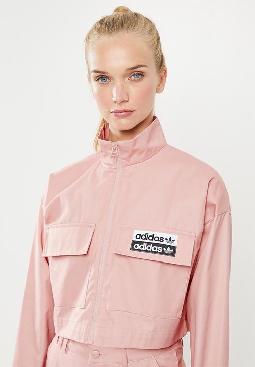adidas Originals - Cropped tracktop - pink