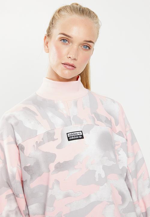adidas Originals - Camo sweat top - pink 