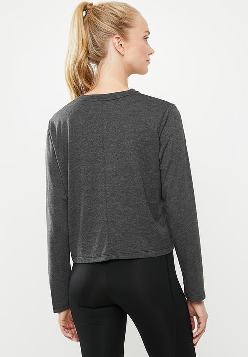 New Balance  - Relentless heather long sleeve - grey 