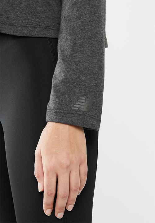 New Balance  - Relentless heather long sleeve - grey 