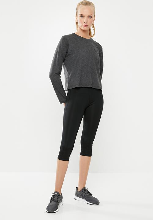 New Balance  - Relentless heather long sleeve - grey 