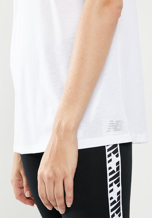 New Balance  - Relentless heather tank  - white